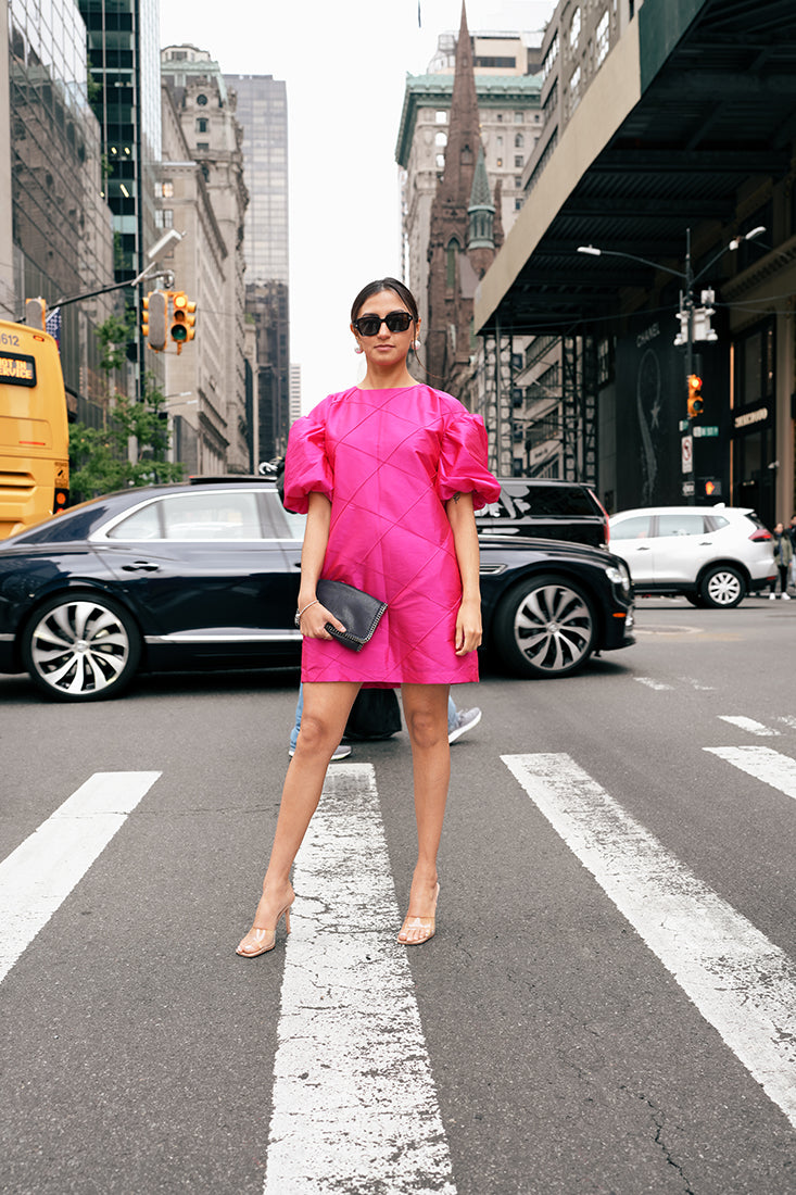 NYC PINK SILK DRESS