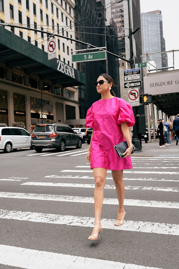 NYC PINK SILK DRESS