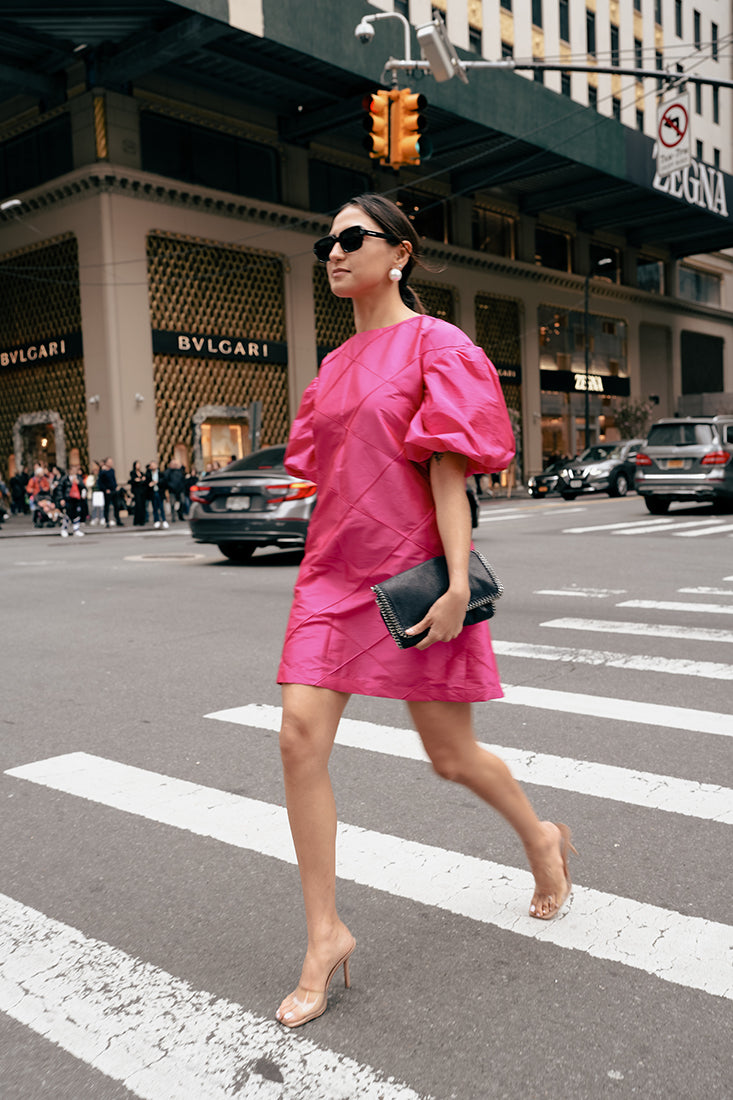 NYC PINK SILK DRESS
