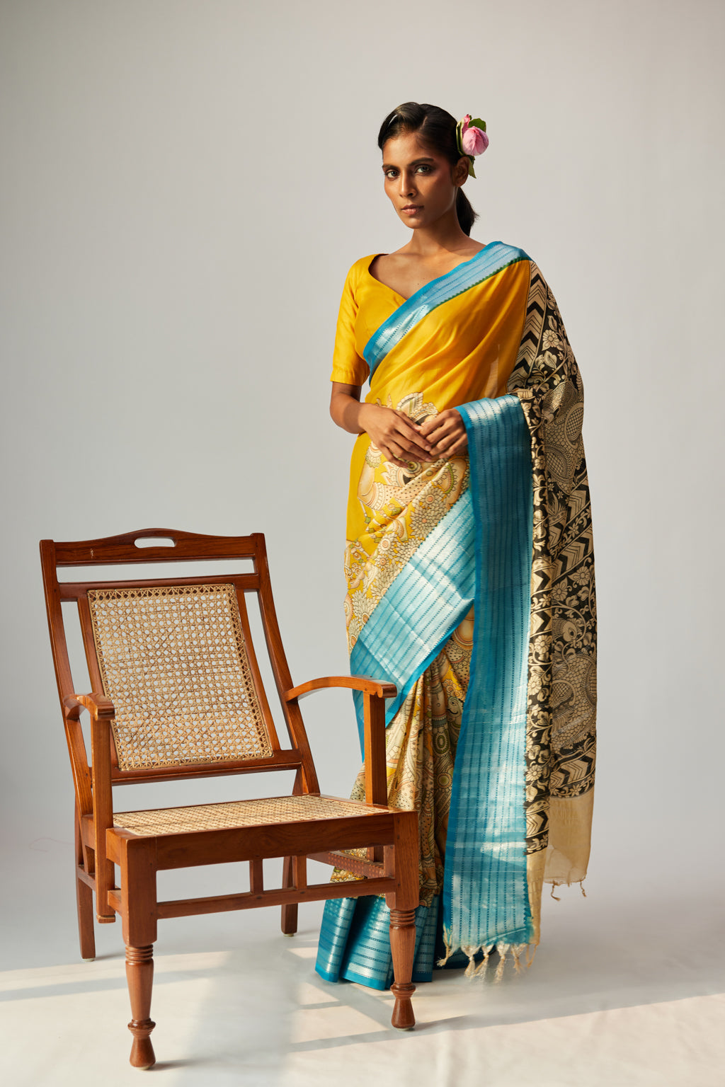 Adya  Kalamkari Digital Print saree