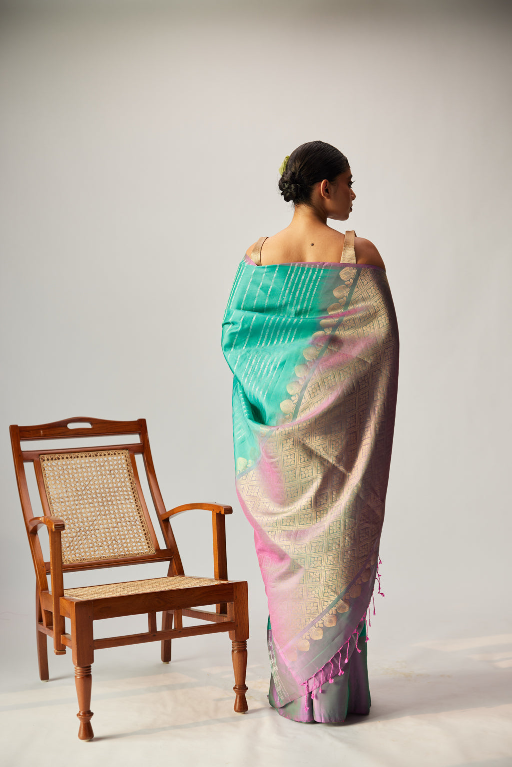 Soha Teal silk Saree