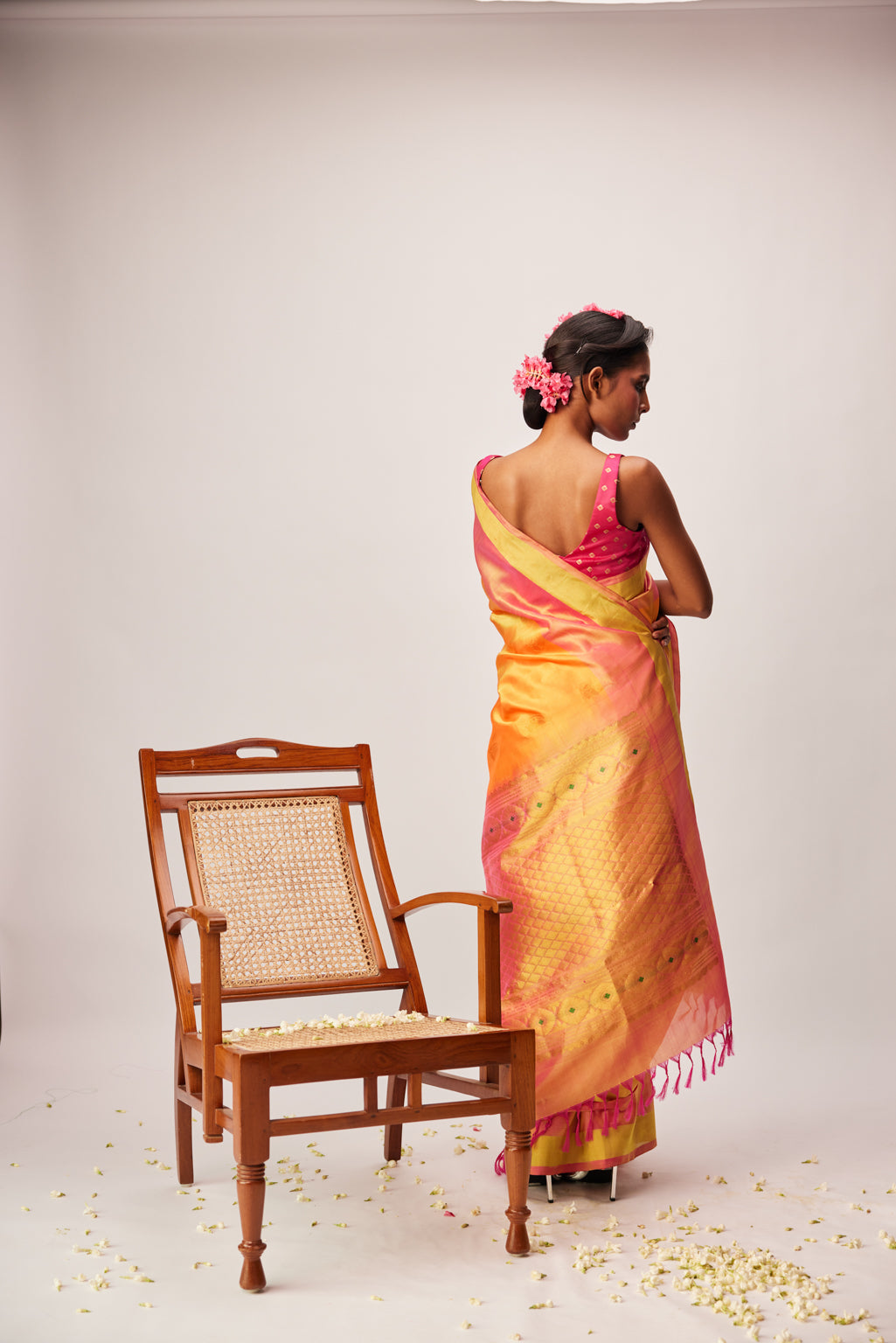 Vanya Brocade Border Saree