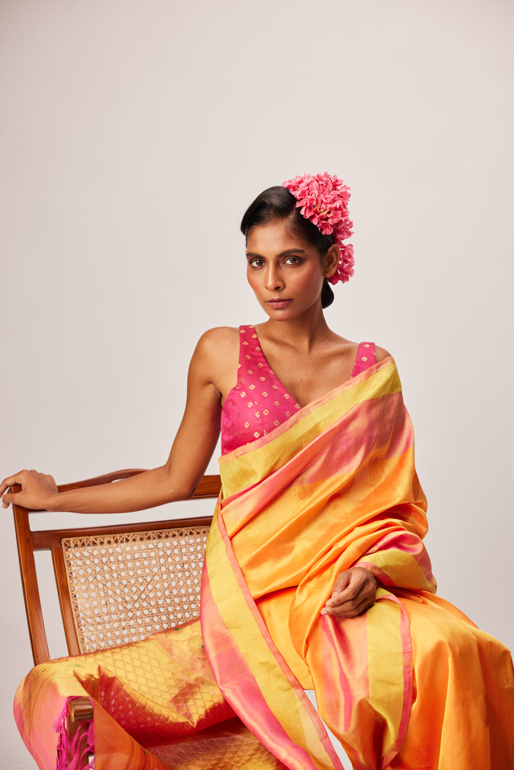 Vanya Brocade Border Saree