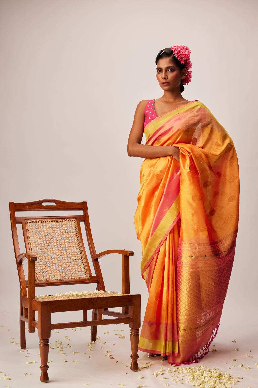 Vanya Brocade Border Saree